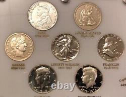 U. S. Silver Half Dollar Type Set Choice / Gem Proof Coins