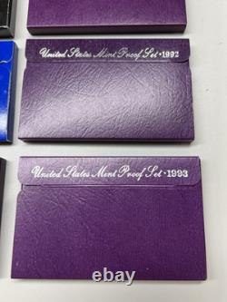 U. S. Silver Proof Lot Of 14 77,78,79,80,81,82,83,84,85,90,91,92,93,94