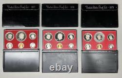 U. S. Silver Proof Lot Of 14 77,78,79,80,81,82,83,84,85,90,91,92,93,94