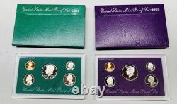 U. S. Silver Proof Lot Of 14 77,78,79,80,81,82,83,84,85,90,91,92,93,94