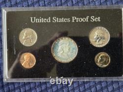 Ultra Nice 1960 Silver Proof Set In Black Holder Nice Toning Ultra Nice 1960 Silver Proof Set In Black Holder Nice Toning