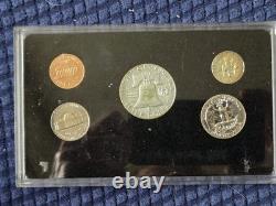 Ultra Nice 1960 Silver Proof Set In Black Holder Nice Toning