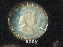 Ultra Nice 1960 Silver Proof Set In Black Holder Nice Toning