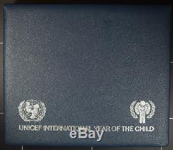 Unicef International Year of the Child proof Set 1979 81 29 coins silver no Chi