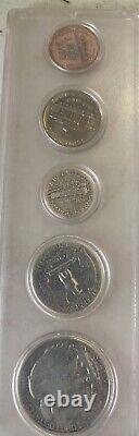 United States 1940 5 Coin 90% Silver Proof Set 50, 25, 10, 5 & 1 Cent