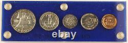 United States 1952 5 Coin 90% Silver Proof Set 50, 25, 10, 5 & 1 Cent GEM