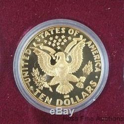 United States American Olympic 1984 Ten Gold Silver One Dollar Coin Proof Set
