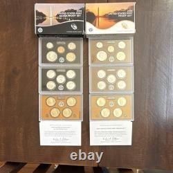United States Mint 2014 Silver Proof Set & Proof Set with COA
