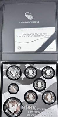 United States Mint 2019 Limited Edition Silver Proof Set with Certificate
