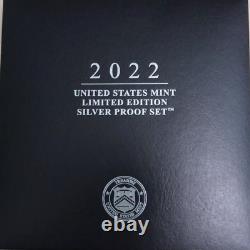 United States Mint 2022 Limited Edition Silver Proof Set 22RC COA OGP