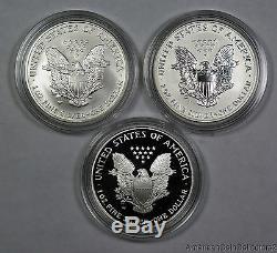 United States Mint American Eagle 20th Anniversary 3 Coin Silver Proof Set 6166