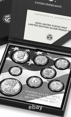 United States Mint Limited Edition 2020 Silver Proof Set Confirmed Order