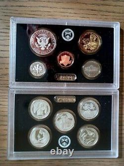 United States Mint Sets 2020 & 2021 Silver Proof Sets US Mint Box & COA Errors