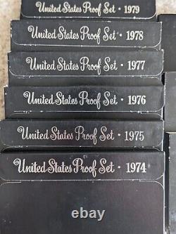 United States Proof Set Lot S 1974-1987 14 Sets Total Mint Condition