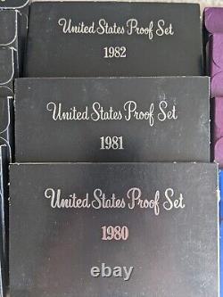 United States Proof Set Lot S 1974-1987 14 Sets Total Mint Condition