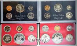 United States Proof Sets 1971-1992 LOT OF 22 UNC OGP COA Eisenhower, SBA