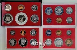United States Proof Sets 1971-1992 LOT OF 22 UNC OGP COA VF+ Eisenhower, SBA