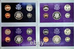 United States Proof Sets 1971-1992 LOT OF 22 UNC OGP COA VF+ Eisenhower, SBA