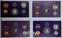United States Proof Sets 1971-1992 LOT OF 22 UNC OGP COA VF+ Eisenhower, SBA