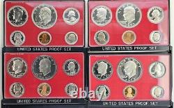 United States Proof Sets 1971-1993, 1999-2006, 2009 LOT OF 32 UNC OGP VF