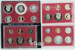 United States Proof Sets 1971-1993, 1999-2006, 2009 LOT OF 32 UNC OGP VF