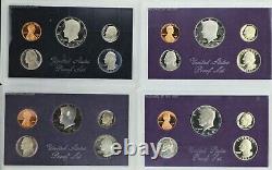 United States Proof Sets 1971-1993, 1999-2006, 2009 LOT OF 32 UNC OGP VF