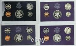 United States Proof Sets 1971-1993, 1999-2006, 2009 LOT OF 32 UNC OGP VF