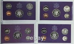 United States Proof Sets 1971-1993, 1999-2006, 2009 LOT OF 32 UNC OGP VF