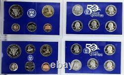 United States Proof Sets 1971-1993, 1999-2006, 2009 LOT OF 32 UNC OGP VF