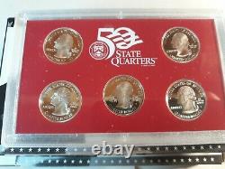 United States Silver PROOF SET LOT BU QUARTERS 2004,2005, 2 x 2006