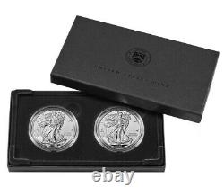 Unopened American Eagle 2021 1-Oz Silver Reverse Proof Two-Coin Set Designer Ed