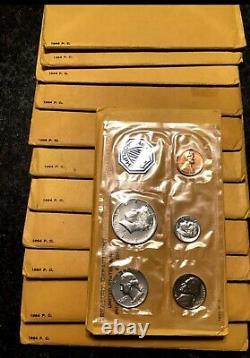 Us mint silver proof coin set lot 1956 to 1964 OGP SILVER