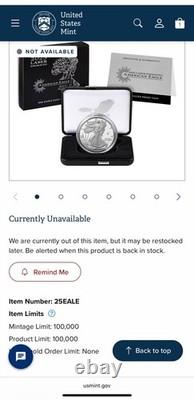 VERY RARE 2025 Laser Engraved American Eagle 1oz Silver Proof Limited Set