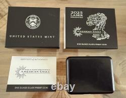 VERY RARE 2025 Laser Engraved American Eagle 1oz Silver Proof Limited Set