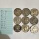Washington Silver Quarter 25c Lot Of 9coins Circulated Ungraded Uncertified