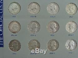 Washington Silver Quarter Dollar Set Complete 1932 1964 1965-1969 Proofs Unc