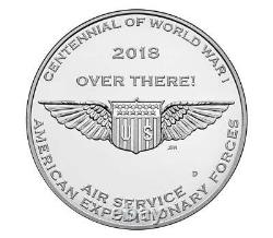 World War I Centennial 2018 Silver Dollar and Air Service Medal Set