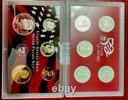 Year 2000 US Mint SILVER PROOF SET with Box and COA (Set of 10 Coins)